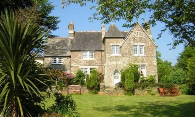 Polperro Casa | Manor House con jardines, bañera de hidromasaje y vistas al mar, capacidad para 16 a 21 con cabaña