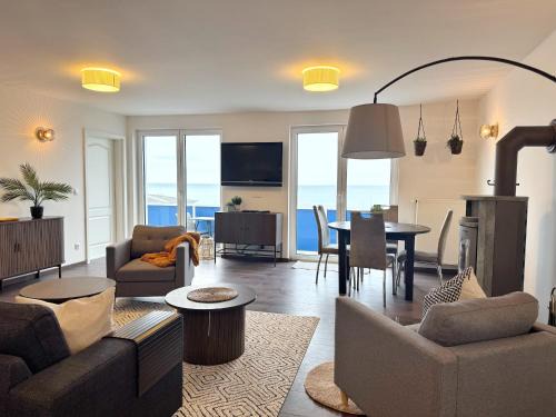 Sassnitz Apartamento | Meerblickappartement mit Kamin