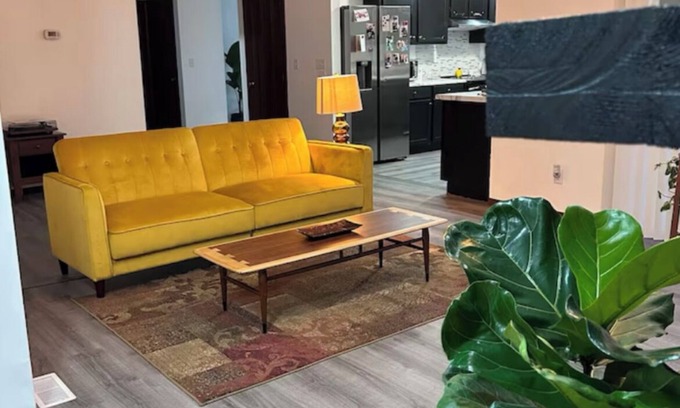 Muncie Casa | Mid-Century Modern charming 3-bedroom house in private, peaceful neighborhood.