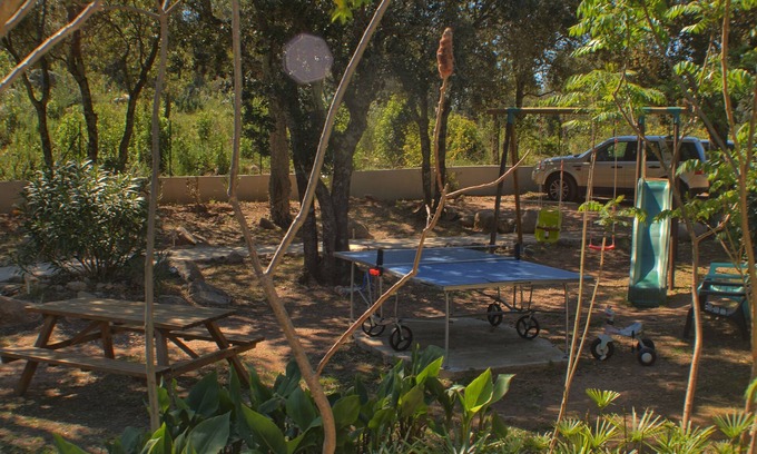 San-Gavino-di-Carbini Villa | Mini villa adosada en residencia con piscina climatizada, aire acondicionado y wifi