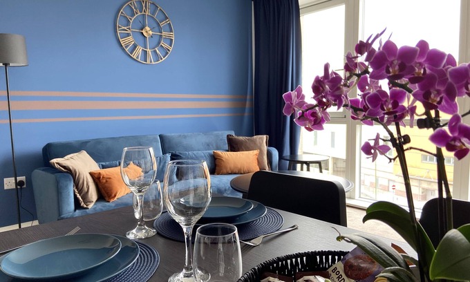 Hemel Hempstead Apartamento | Modern and Comfortable 2-bed 2-bath Apartment Your Perfect Business Suite