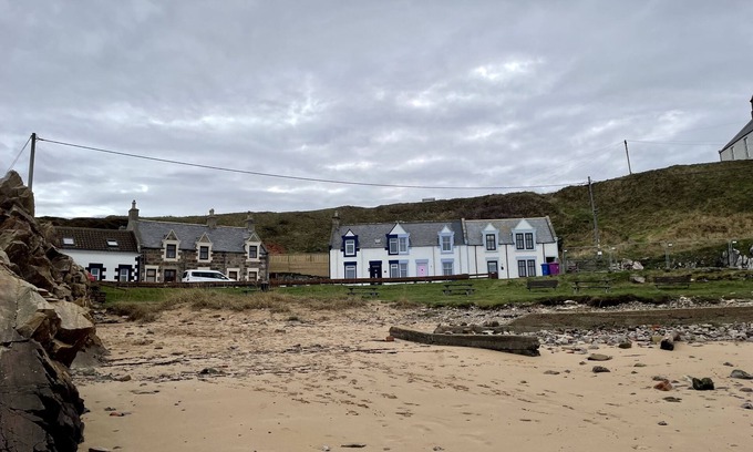 Buckie Casa | Moderna cabaña de pescadores con impresionantes vistas ininterrumpidas de Moray Firth