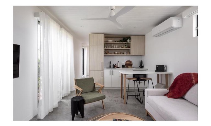Albion Park Rail Apartamento | Modern Studio with Outdoor Bath and Cabin Sauna