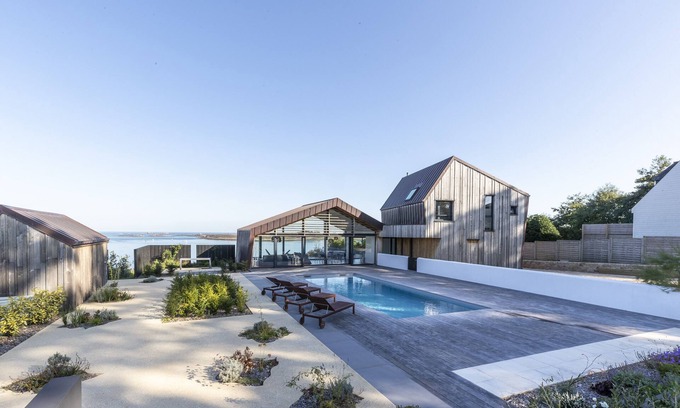 Landeda Casa | Villa moderna con impresionantes vistas al mar, piscina, Jaccuzi.
