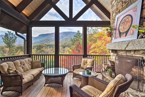 Mill Spring Casa | Mountain Views! Home in Brights Creek Golf Club