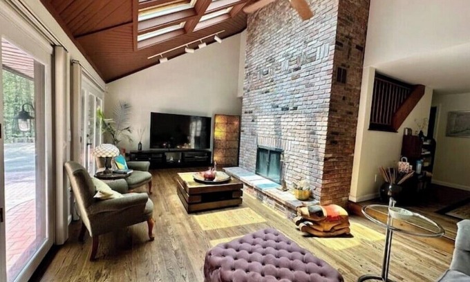 Bethlehem Casa | Nature's Nest - Indoor/Outdoor Forest Retreat; Fire Pit; Fireplace; onsite Brook