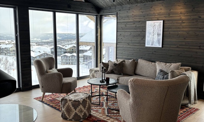 Hol Municipality Chalet De Esquí | New and modern mountain lodge with panaoramic view, ski inn/out