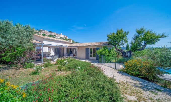 Simiane-la-Rotonde Villa | Casa nueva y luminosa con piscina privada climatizada en el corazón de Provenza