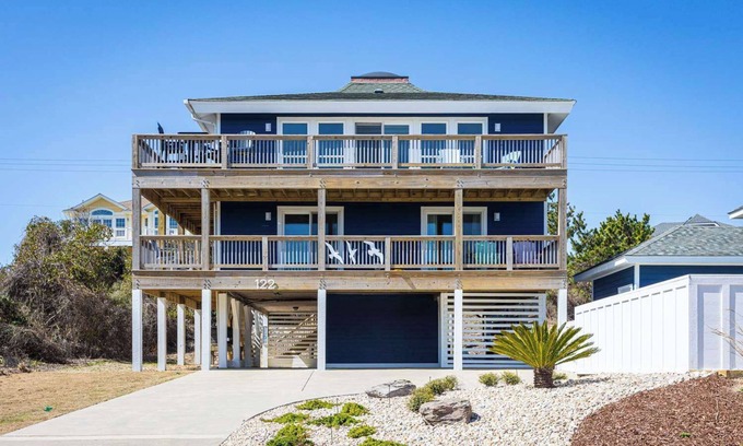 Wild Duck Dunes Casa | Newly Renovated Semi-Oceanfront Duck Home w/Pool