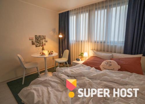 Beon 1-dong Apartamento | No 41615ㅣprivateㅣWiFiㅣcozyㅣcomfyㅣ3min Suyu Stn