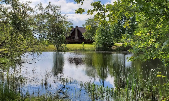 Lindseyville Casa | Cabaña de troncos del lago Nolin