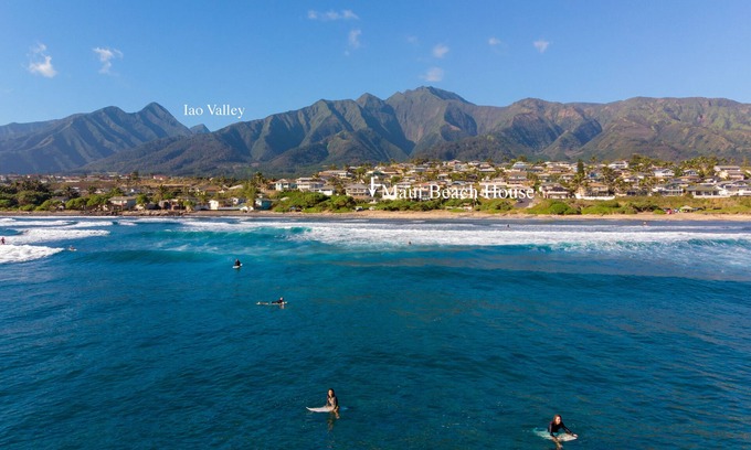 Waihee-Waiehu Cabaña | Ver las ballenas y surfistas desde la cubierta, lejos de las multitudes sencillez a la conducción en todas partes
