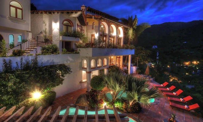 Zona sur Villa | Vista al Mar Puerto Vallarta Villa con vistas a la playa de Mismaloya