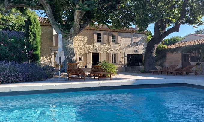 Saint-Etienne-du-Gres Otro | Old luxurious Mas Saint Rémy de Provence - 4 people