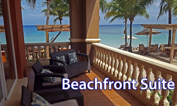 Antoneys Cay Complejo | Suite de lujo frente al mar en Infinity Bay: impresionantes vistas, terrazas y cocina completa