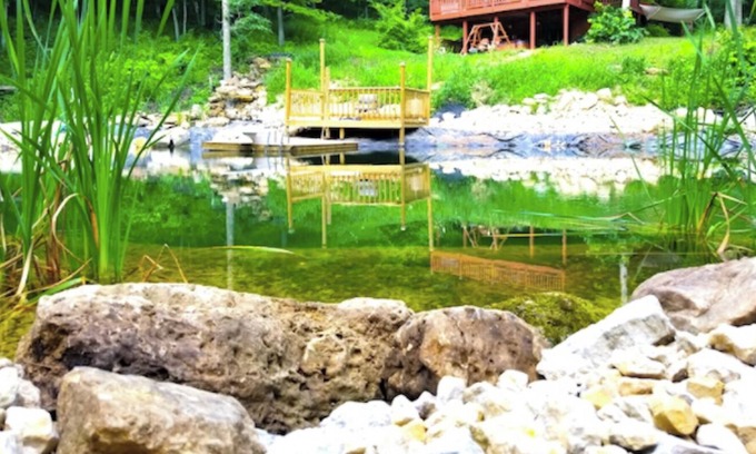 Harpers Ferry Cabina | Paint Creek Lodge 5 Bedrooms with Hot Tub & Swimming Pond