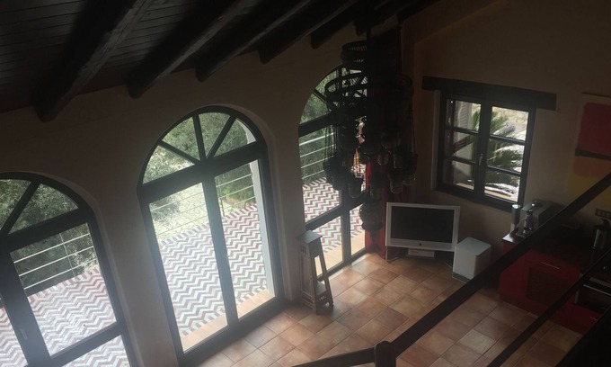 Anidri Casa | Villa de piedra natural Roxanie, piscina de 100 m², vista al mar en la playa de Anidri,