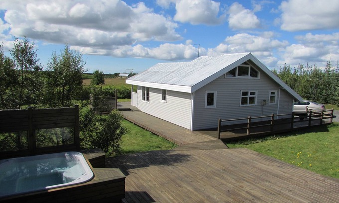 Rangarþing ytra Cabaña | Tranquila en el corazón del sur con una bañera de hidromasaje, sauna y wifi