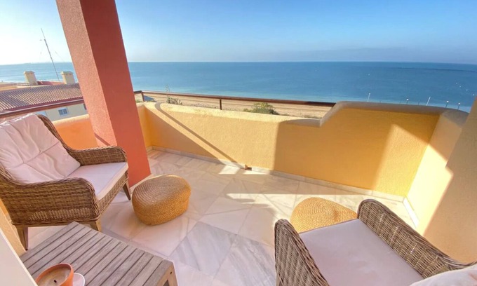 Rota Condominio | Penthouse with ocean views and big terrace! Beach & Golf (NEW)