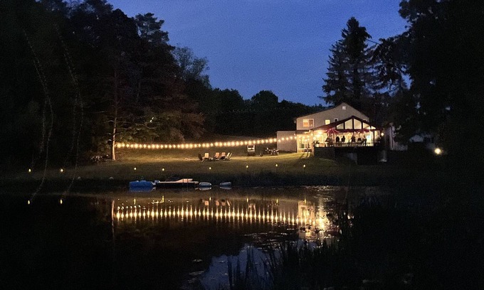 Cambra Otro | Private 30 Acre Mid Century Modern Farmhouse w/ Pond by Rickets Glen State Park