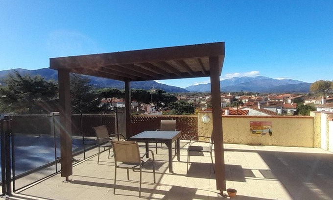 Maureillas-Las-Illas Villa | Private pool with incredible view! Quiet single-storey villa ideal for 4 people.