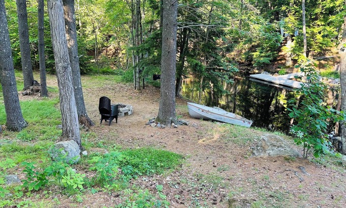 North Sebago Cabaña | Professionally styled waterfront cottage on Sebago. Cozy and Serene.