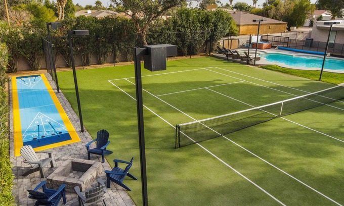 Tatum Place Casa | PISTA DE TENIS PRIVADO, PISCINA DE SALA CALEFACTADA DE LG, TINA CALIENTE, RESORT BACKYARD @ SCOTTSDALE