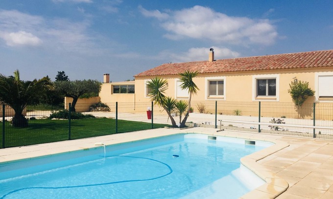 Argeliers Villa | Villa tranquila y confortable en el corazón de un área de 15 hectáreas