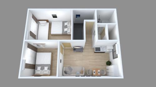 Abeno Apartamento | RAKUTO天王寺301 特價2室1厅,難波心斎橋電車5分,天王寺站400m,直達關西機場大阪城USJ 京都.