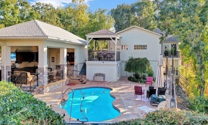 Jones Mills Casa | Rare Find: Lakefront, Private Dock, Pool, Outdoor Kitchen, Game Room