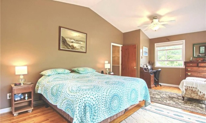 Hendersonville Casa | Rare mountain getaway 50 acres, stocked trout pond & river in Hendersonville NC