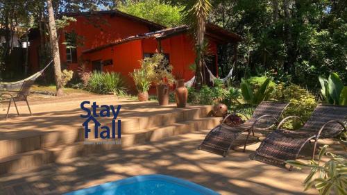 Casa Branca Chalet De Esquí | Refugio na Natureza-Chácara-Piscina Privativa-124D