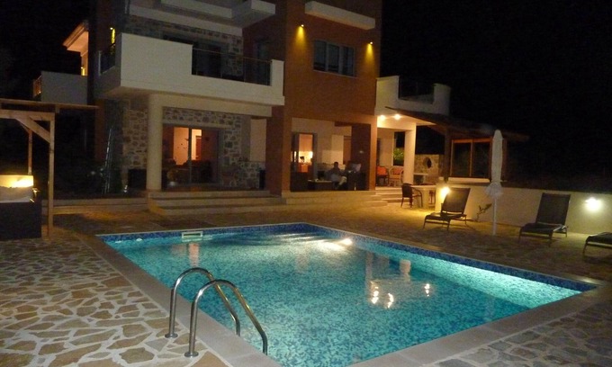 Makry Gialos Villa | Rejuvenecer amigos y familia en Impresionante Villa Estia - cerca de la playa y tabernas.