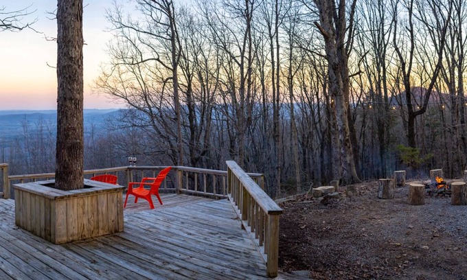 Rising Fawn Casa | Paraíso aislado rodeado de 1250 acres, vista de farol por millas