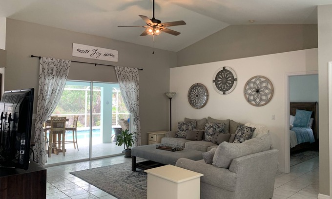 North Fort Myers Casa | Riverbend Retreat! 3 bdrm, 2 bath, heated pool & on the canal!