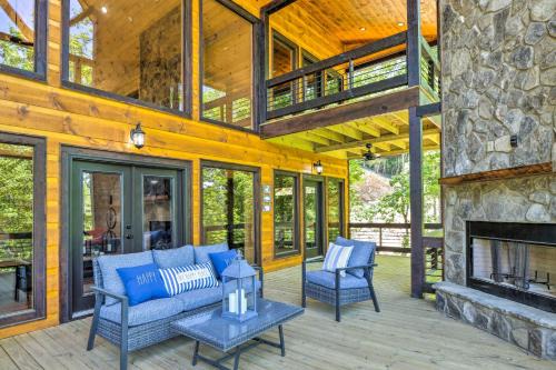 Blue Ridge Casa | Riverfront Blue Ridge Escape with Scenic Views!