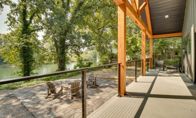 Mountain Home Casa | Riverfront Salesville Cabin Rental with Shared Dock!