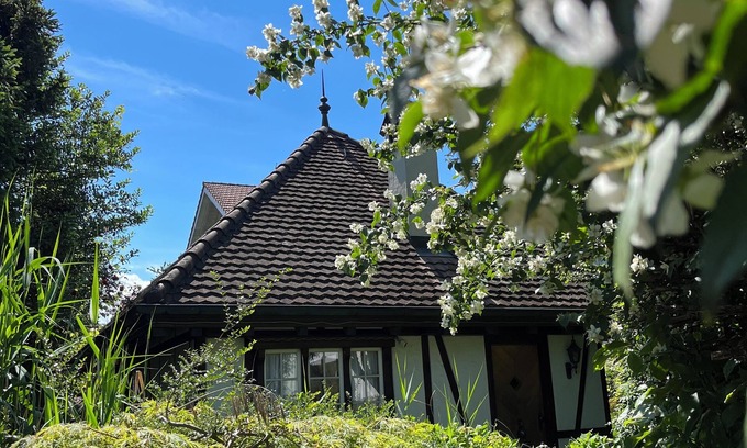Unterseen Cabaña | Romantic oasis with fireplace near mountains