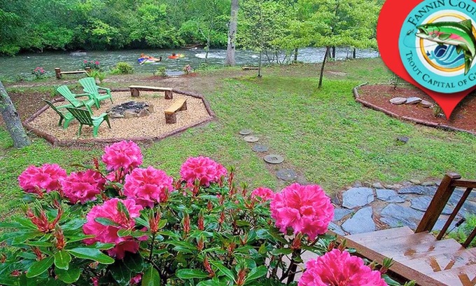 Epworth Cabina | Cabaña de registro de la niebla del río, frente al mar, jacuzzi, pesca, WiFi, pozo de fuego, Blue Ridge