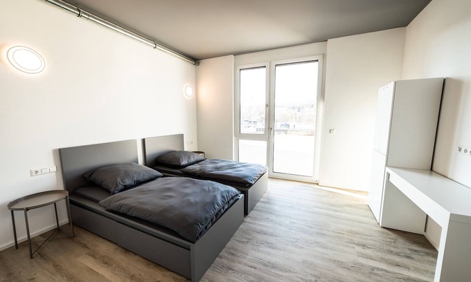 Dusslingen Apartamento | Habitación '5' con terraza compartida y Wi-Fi