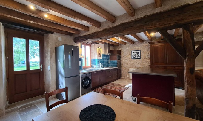 Etrechet Cabaña | Casa rural en el corazón de Berry: naturaleza, fibra, accesible, terraza, jardín.