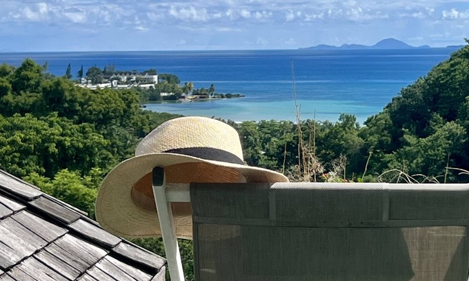 Le Gosier Villa | Vela gris, villa con encanto y tranquilidad, con vistas al mar