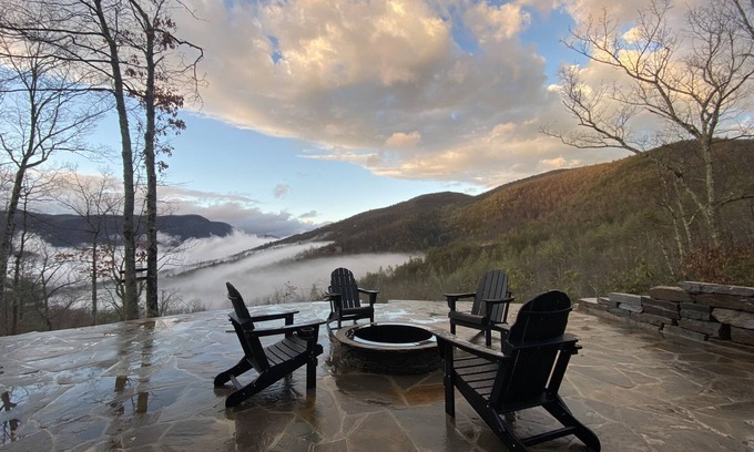 Frank Cabina | Scenic 7-acre mountain home, seasonal waterfall view, EV charger, dog friendly!