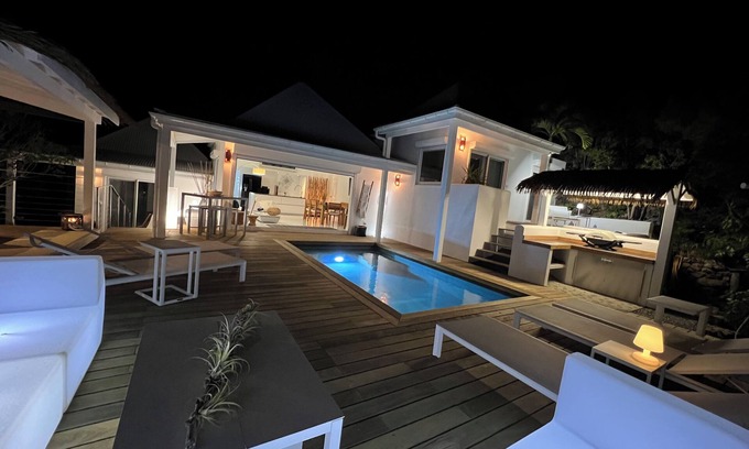 Anse de Lorient Villa | Vista panorámica al mar, muy tranquila, muy privada sin vecinos