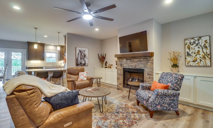 Barboursville Casa | Secluded Barboursville Home with Covered Porch!