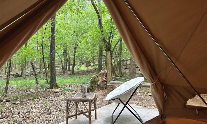 Lake Oconee Alquiler De RV | Secluded Bell Tent Retreat Near Lake Oconee