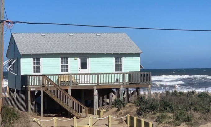 Kitty Hawk Casa | Reserve para 2020 AHORA! - Opiniones INCREÍBLES-1960 acogedor frente al mar / Fido amigable también!