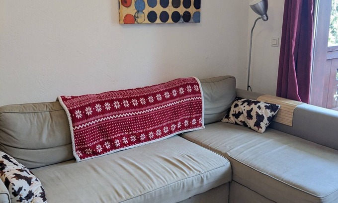 Prapoutel Apartamento | A pie de pistas, balcón, 6 pers, parking, se admiten mascotas