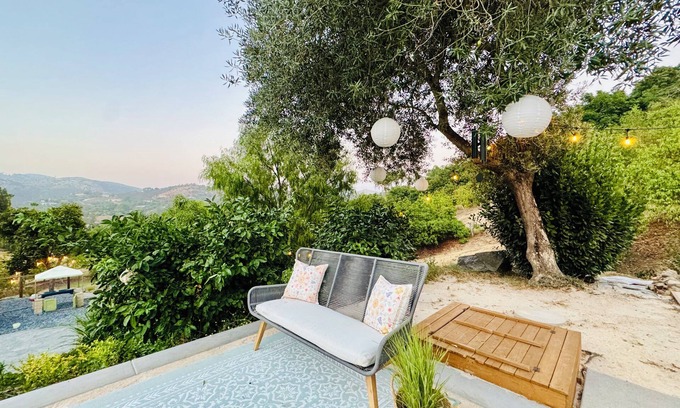 San Marcos Casa | Soluna Retreat: Serene 6-Acre Escape, Mountain Views, Minutes to Dining & Shops