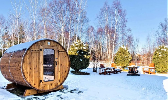 Baie-St-Paul Chalet De Esquí | Spa, sauna et foyer : Le Phare de Baie-Saint-Paul